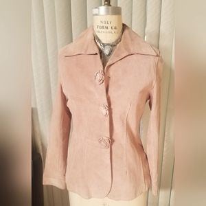 Dusty Rose Suede Jacket